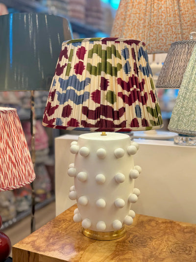 Linden Lamp with Ikat Lampshade