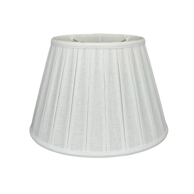 Linen English Empire Wide Box Pleat Lampshade - Bone
