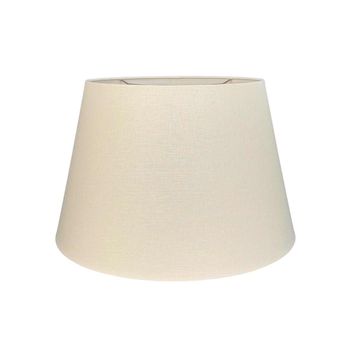 Linen Rolled Edge British Drum Lampshade - Egg