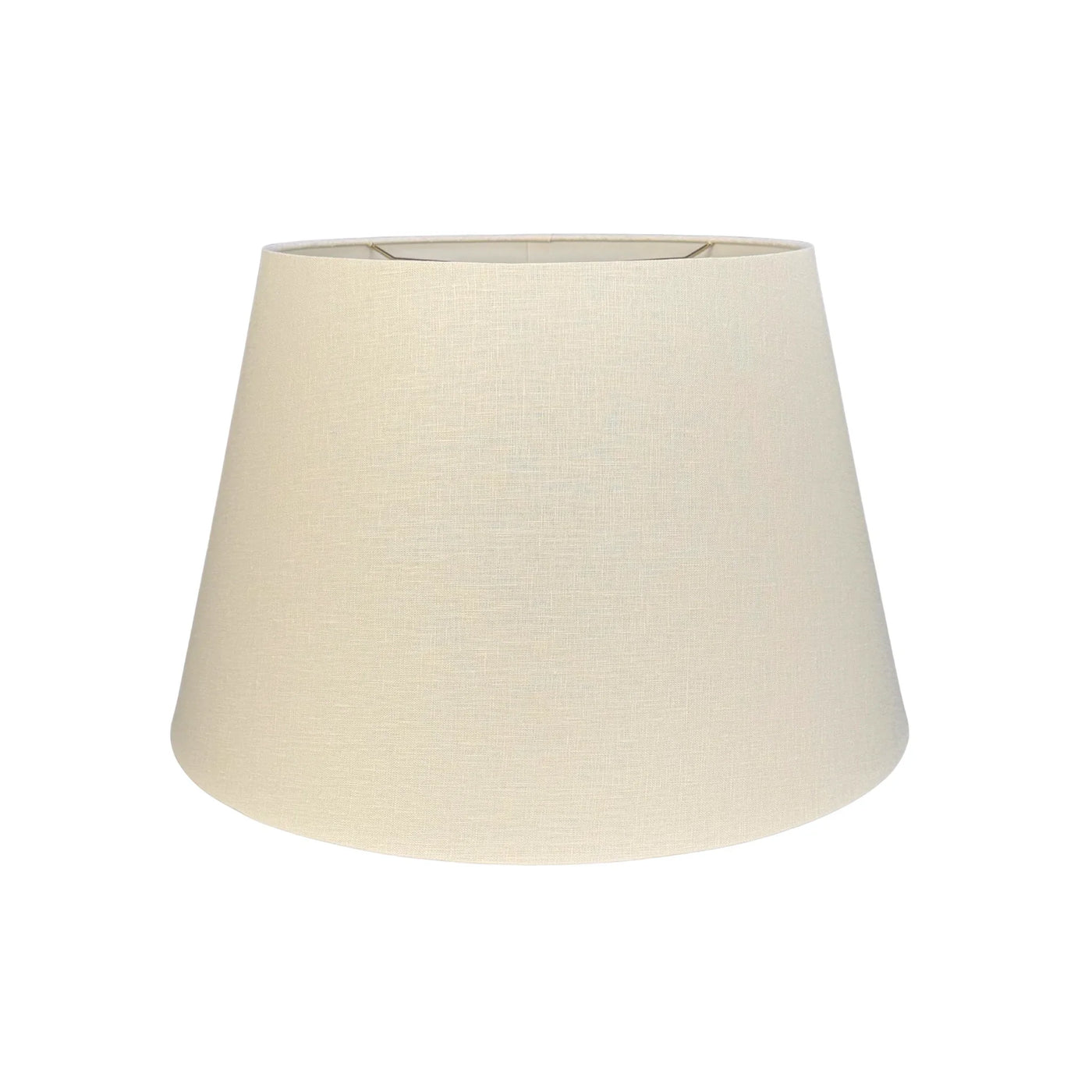 Linen Rolled Edge British Drum Lampshade - Egg