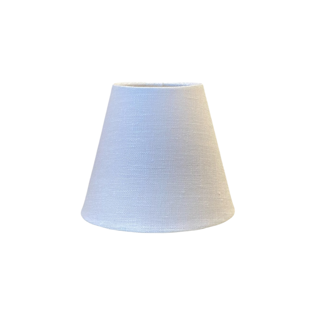 Linen Rolled Edge Candle Empire Chandelier Shade Bone