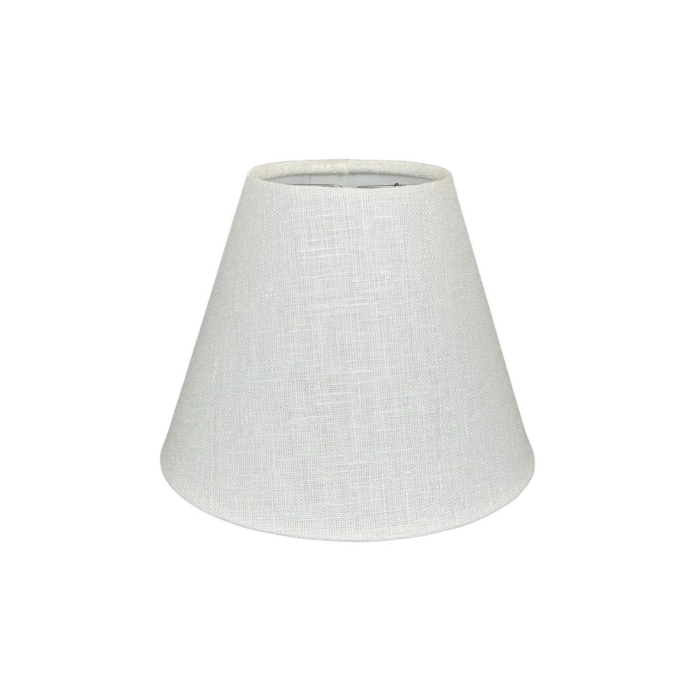 Linen Rolled Edge Candle Empire Chandelier Shade - Bone