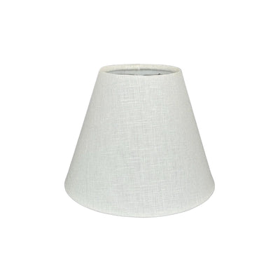 Linen Rolled Edge Candle Empire Chandelier Shade - Bone