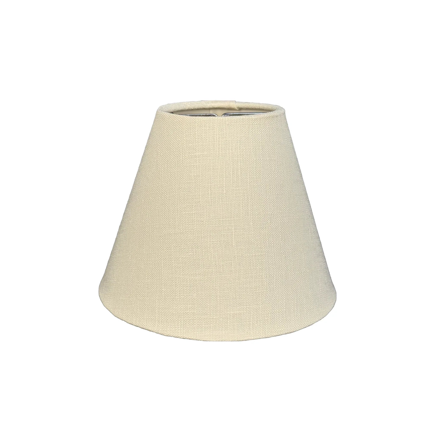 Linen Rolled Edge Candle Empire Chandelier Shade - Egg