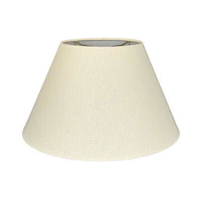 Linen Rolled Edge Modern Flare Lampshade - Egg