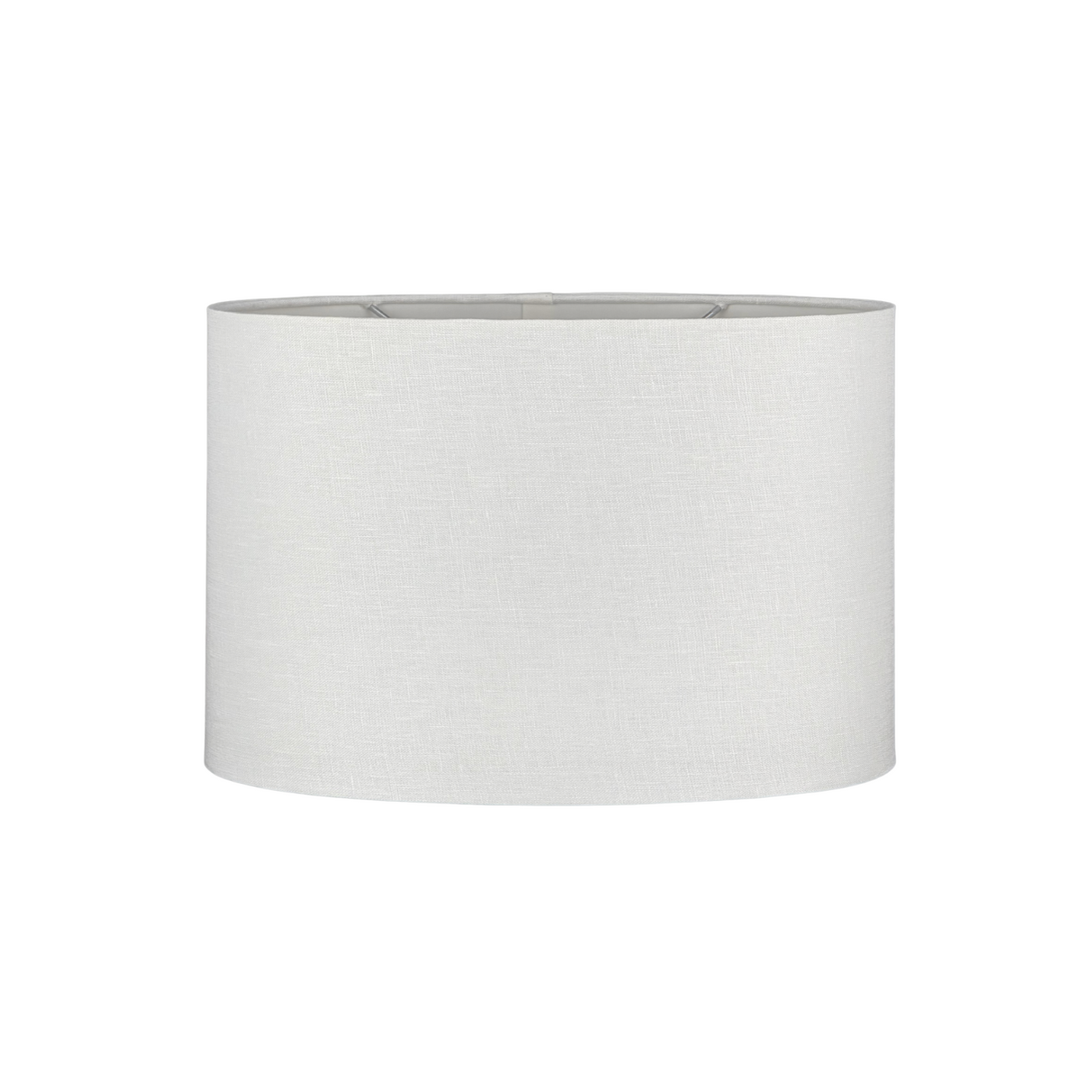 Linen Rolled Edge Retro Oval Lampshade