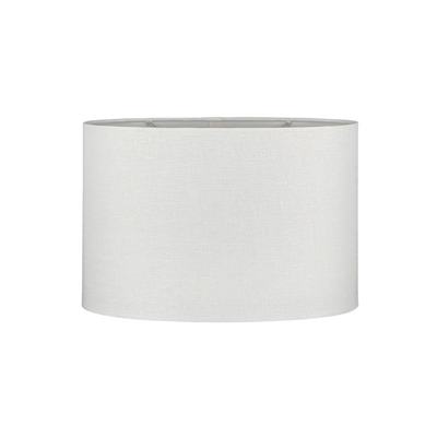 Linen Rolled Edge Retro Oval Lampshade