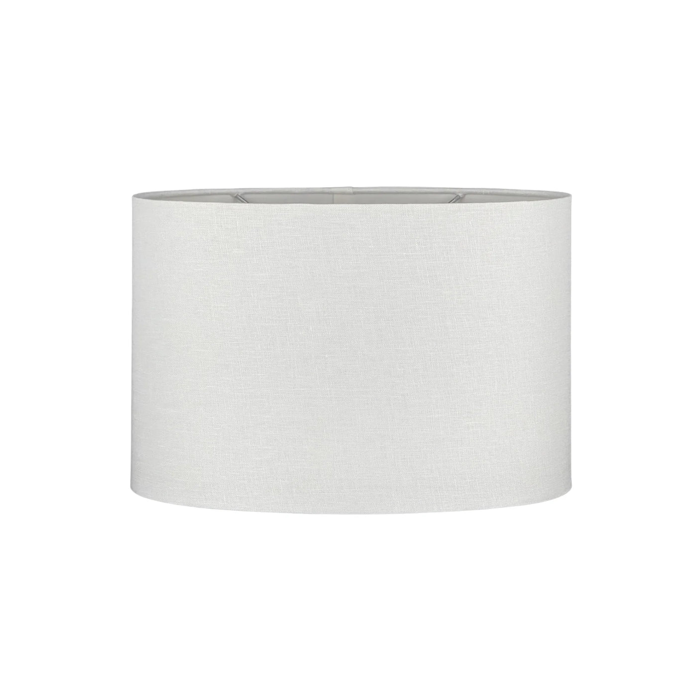 Linen Rolled Edge Retro Oval Lampshade
