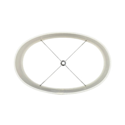Linen Rolled Edge Retro Oval Lampshade