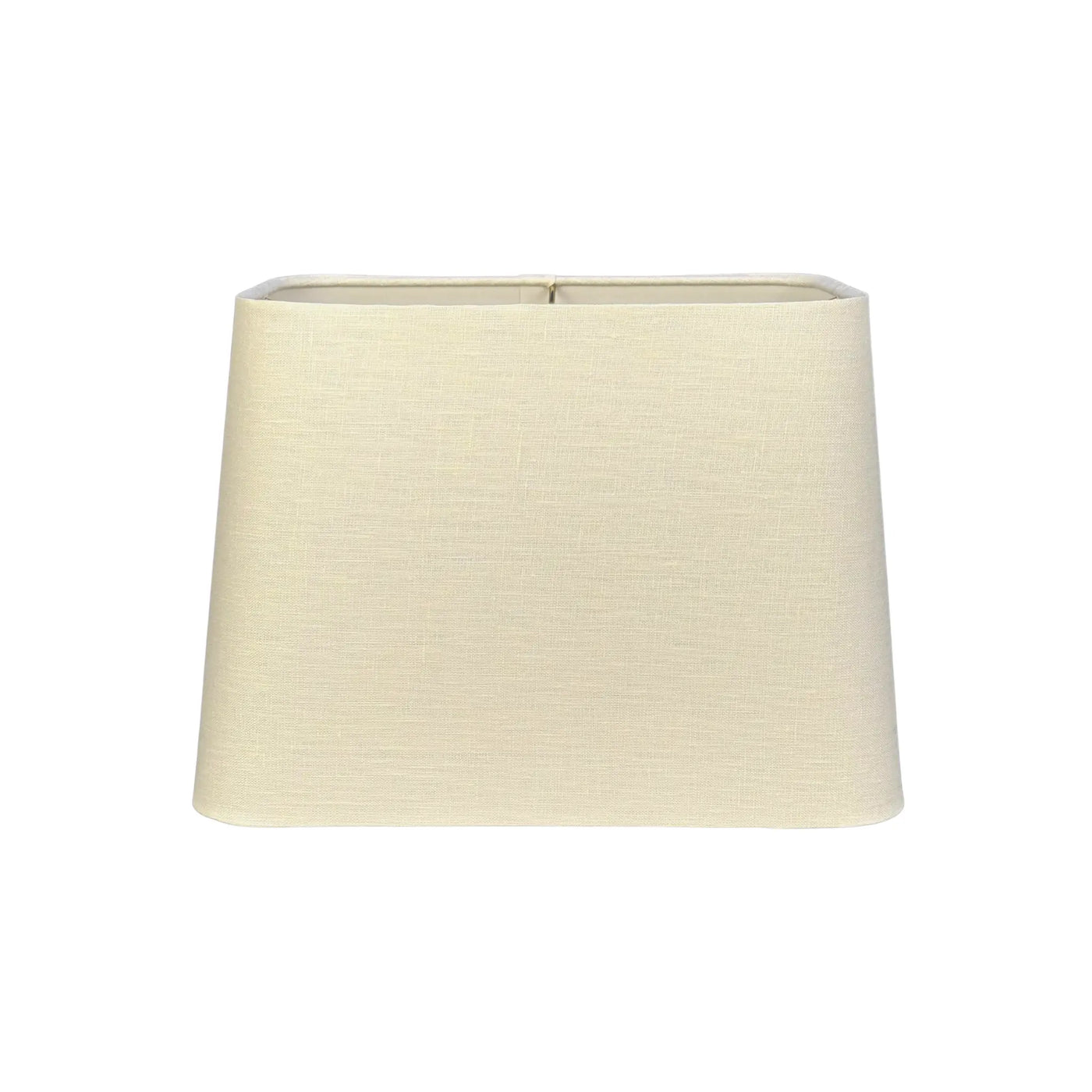 Linen Rolled Edge Tapered Rectangle Lampshade - Egg