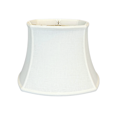Linen Rounded Square Bell Lampshade - Bone