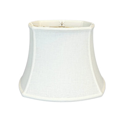 Linen Rounded Square Bell Lampshade - Bone