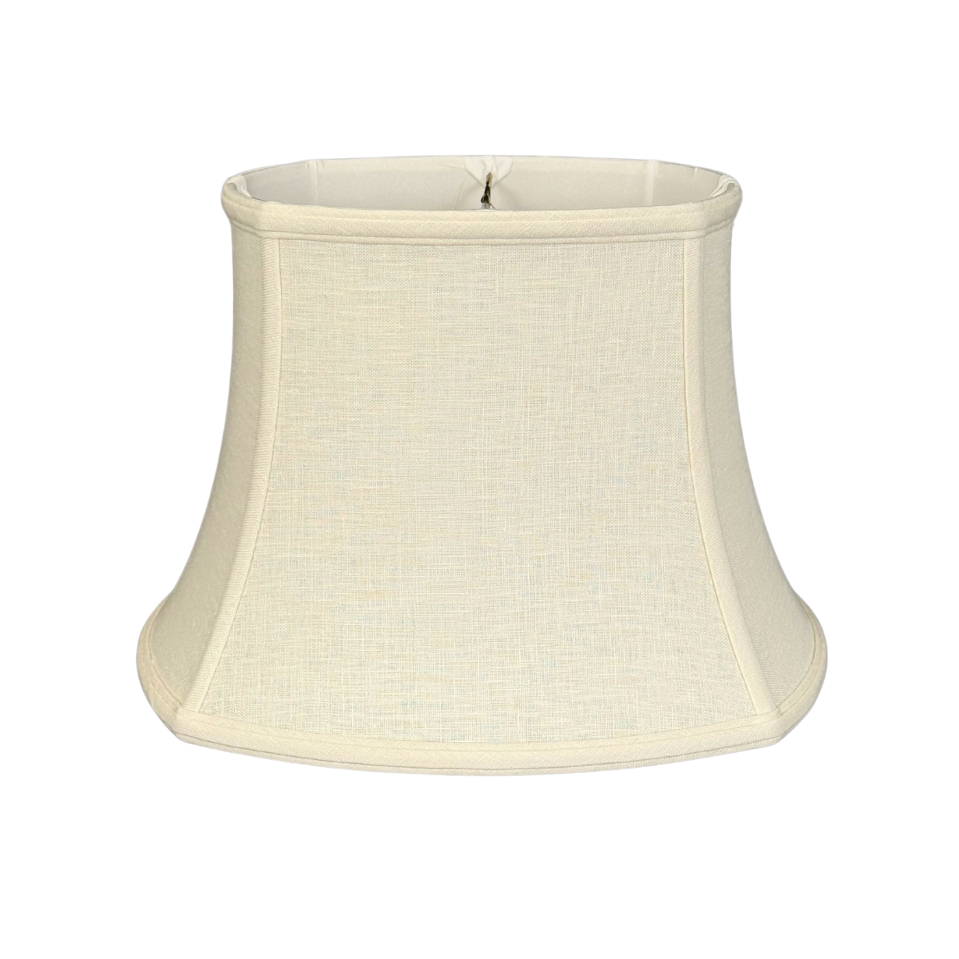 Linen Rounded Square Bell Lampshade - Egg