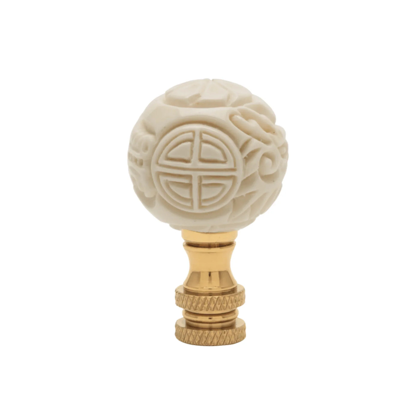 Long Life Bead White Finial