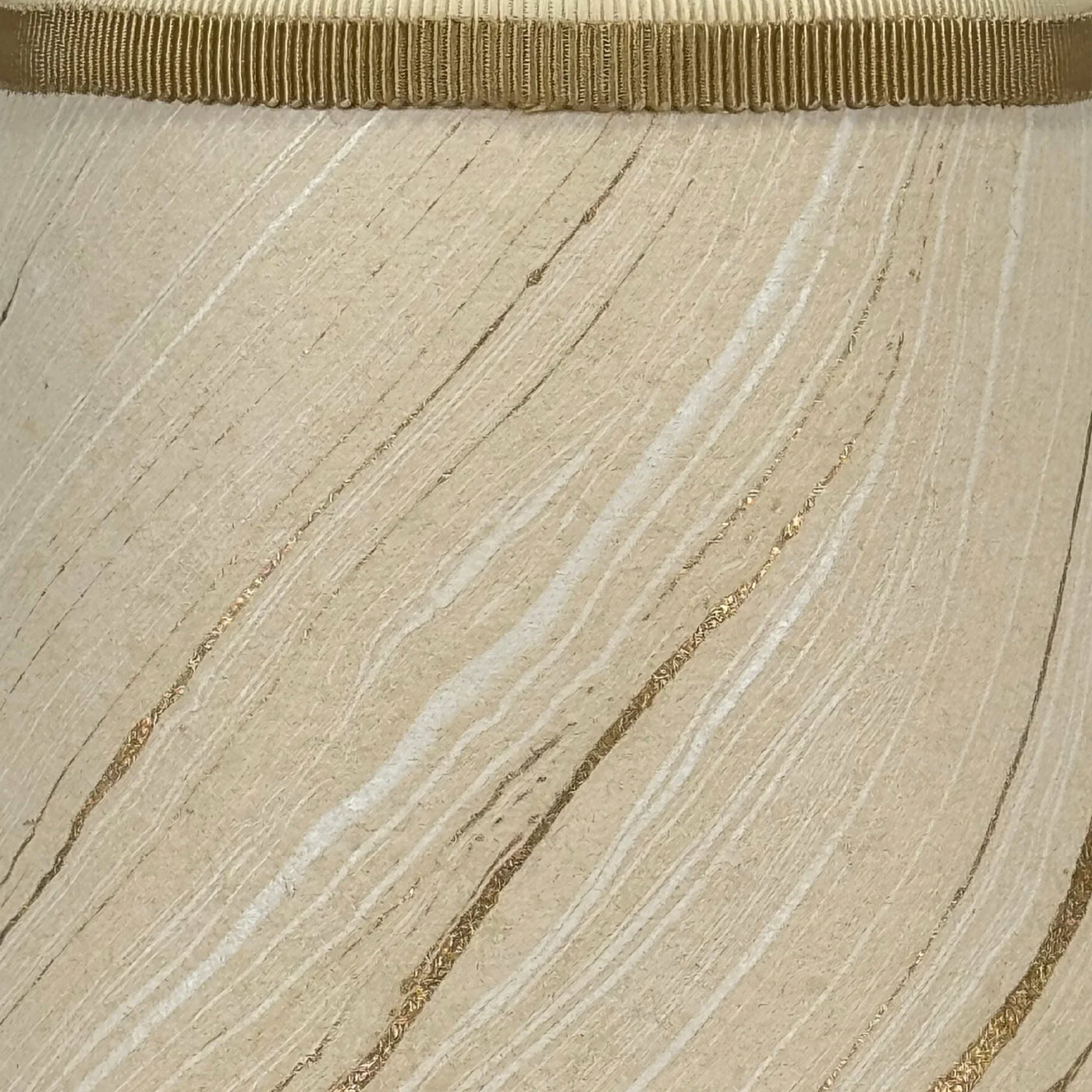 Gold marbled paper lamp shade with swirling pattern for Poldina Pro