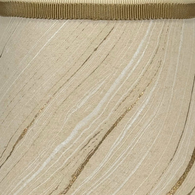 Gold marbled paper lamp shade with swirling pattern for Poldina Pro