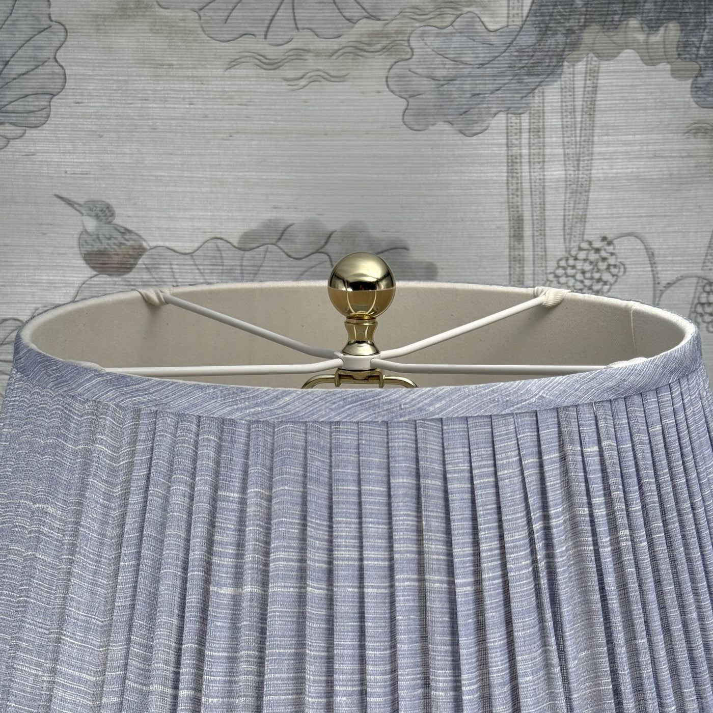 Medium Polished Brass Ball Finial Close Up
