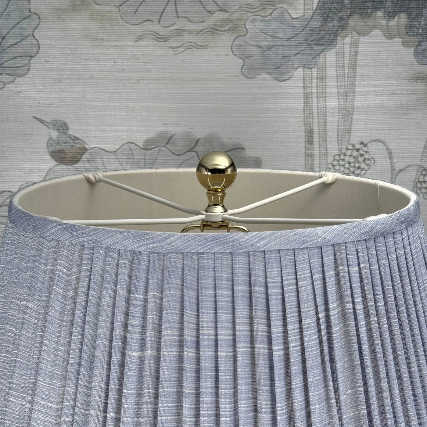 Medium Polished Brass Ball Finial Close Up