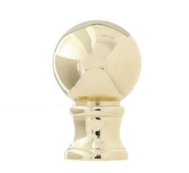 Medium Polished Brass Ball Finial