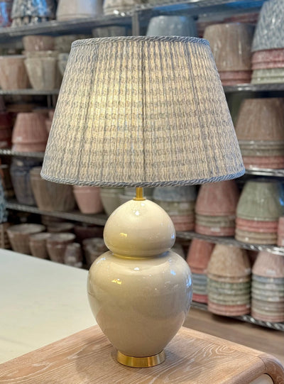 Michelena Table Lamp in Shellish Gray