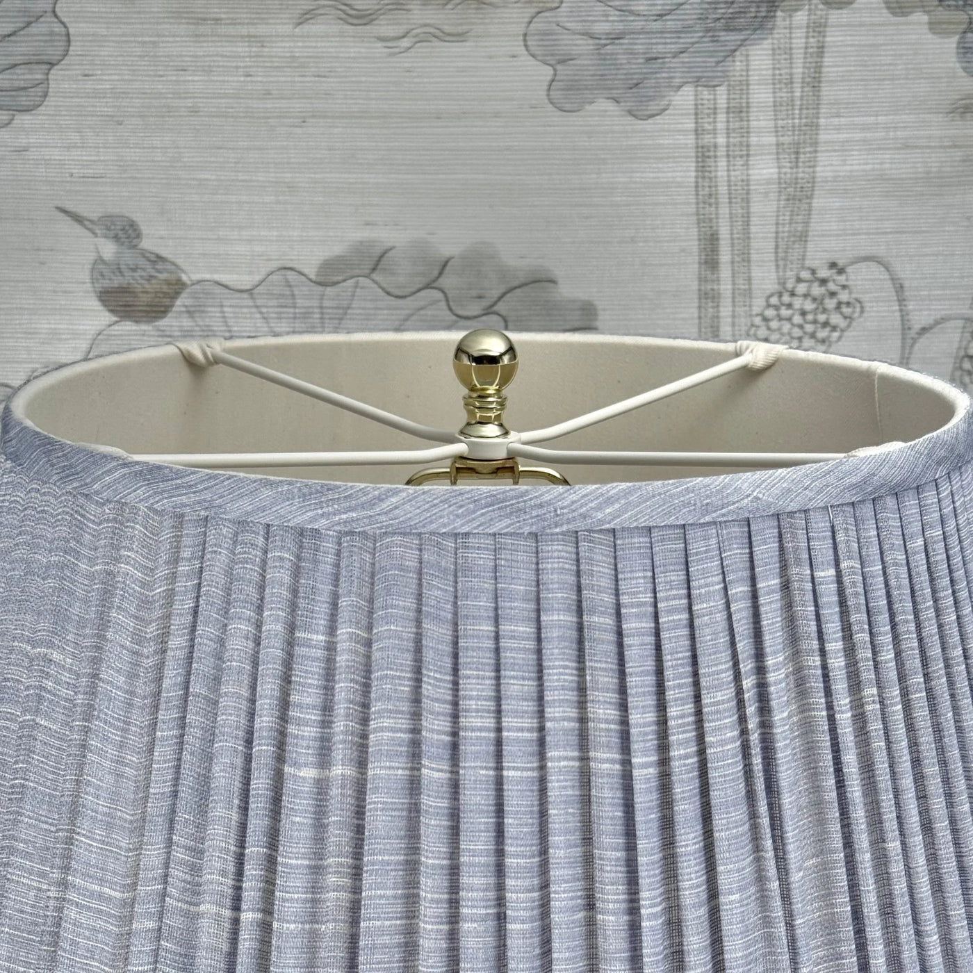 Mini Polished Brass Ball Finial Close Up