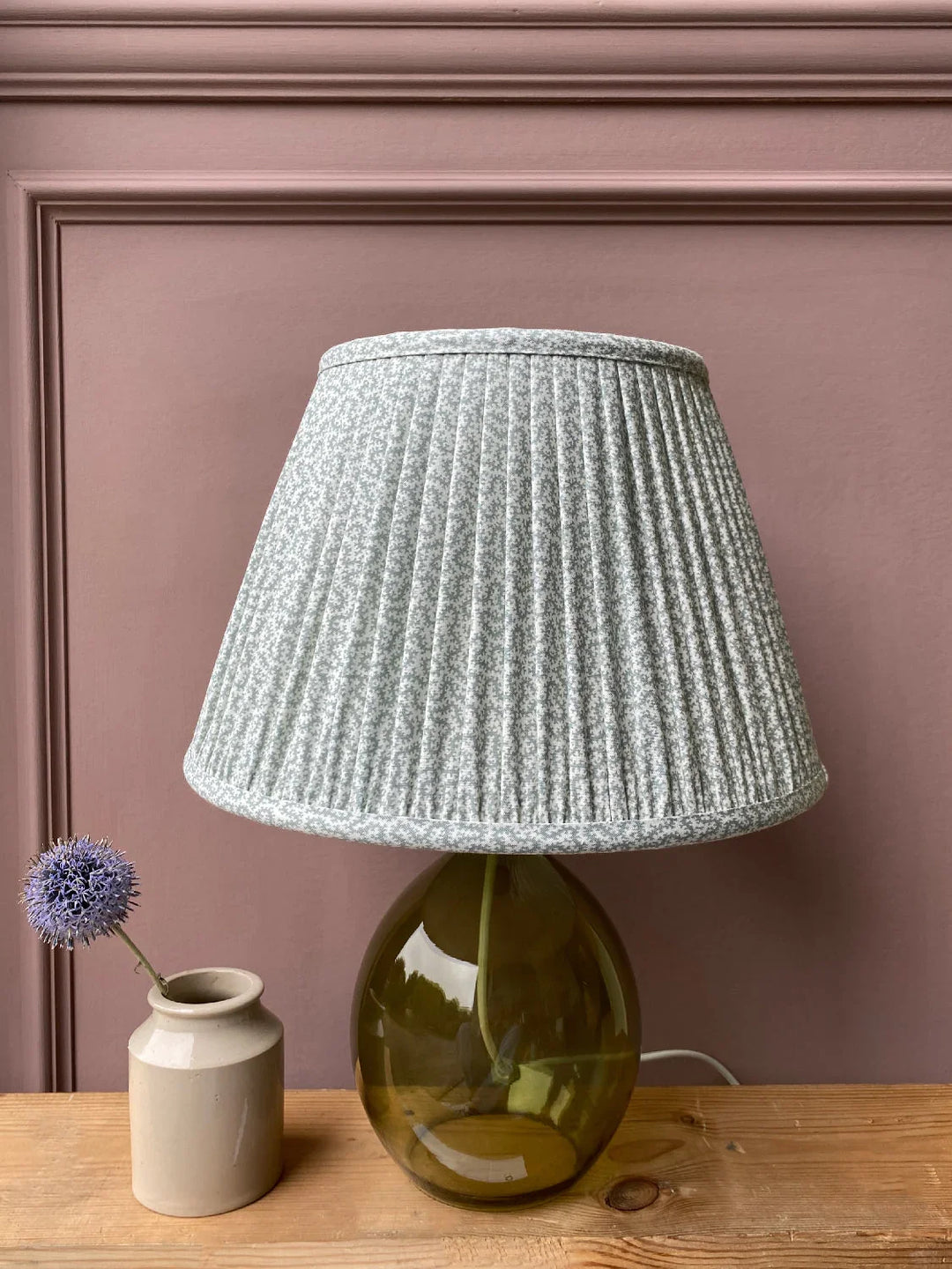 Ian Sanderson Blue-Green Mist Petra Lampshade