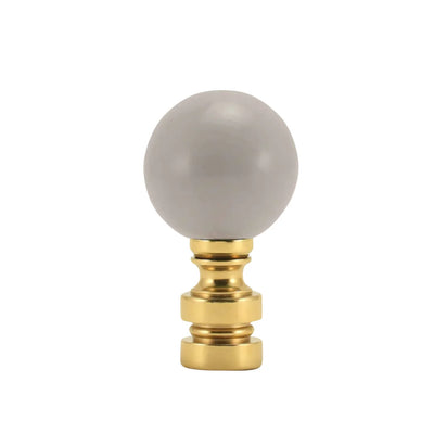Mist Gray Finial Ceramic Ball