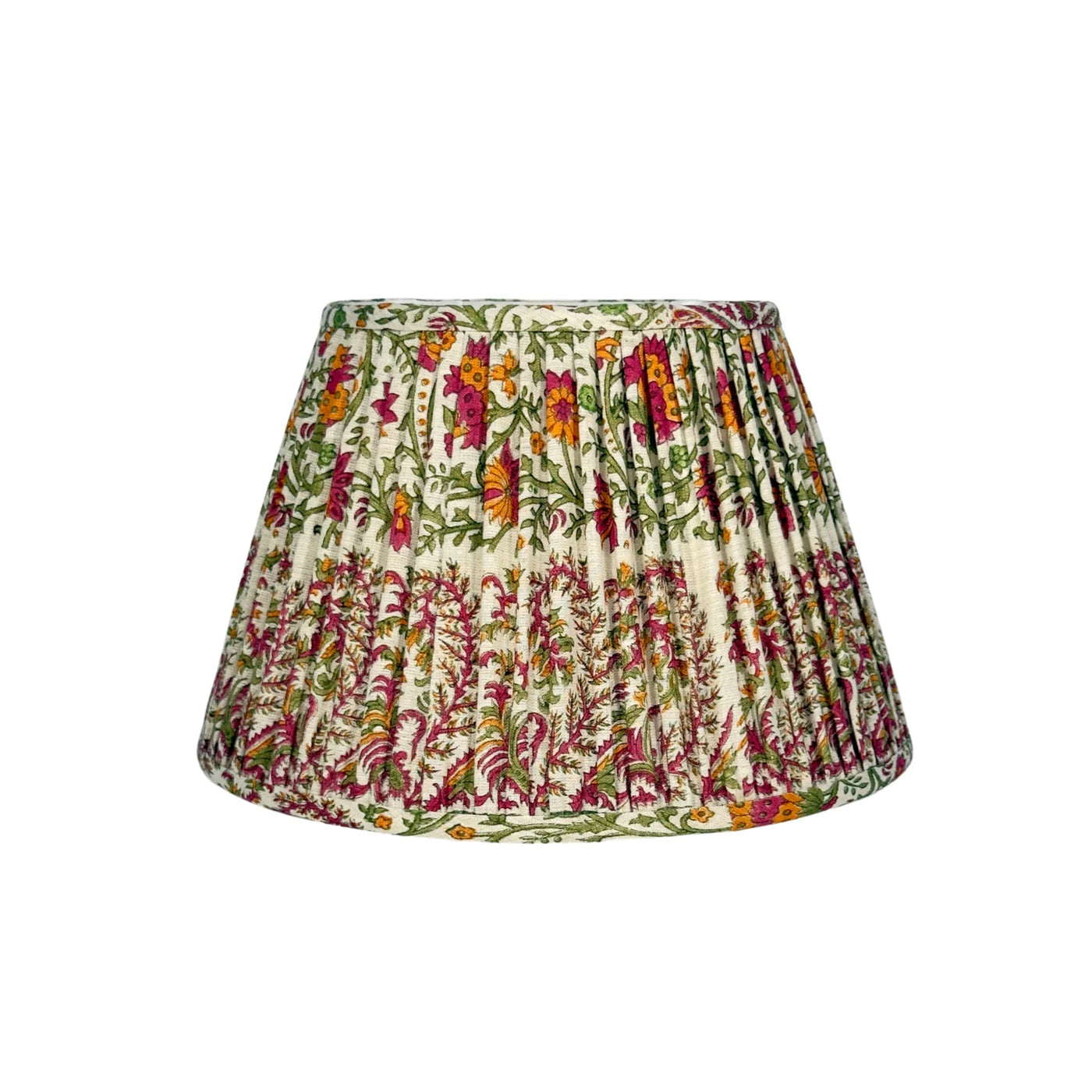 Ian Sanderson Pink and Orange Chilli Mallow Border Lampshade