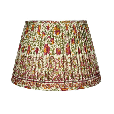 Ian Sanderson Pink and Orange Chilli Mallow Border Lampshade