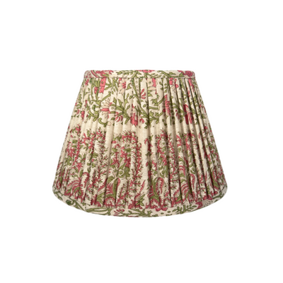 Ian Sanderson Thrift Pink Mallow Border Lampshade