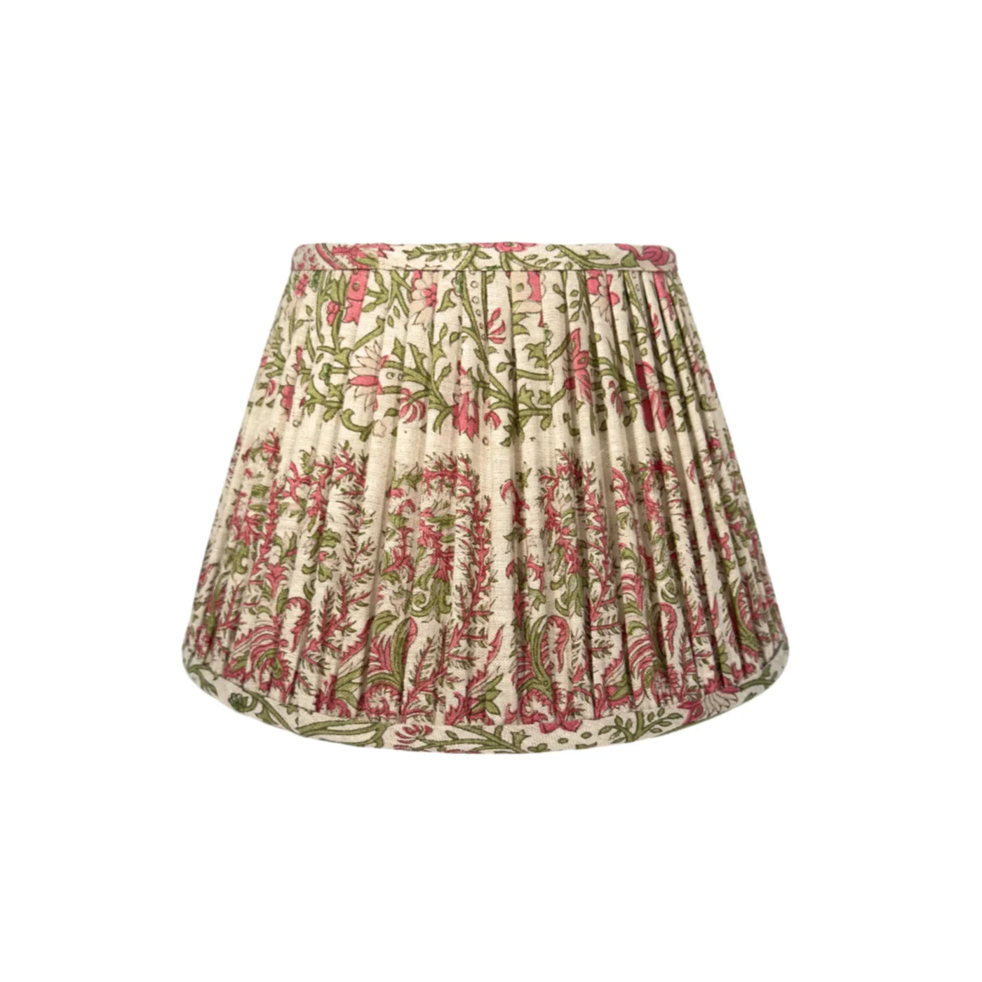 Ian Sanderson Pink and Green Thrift Pink Mallow Border Lampshade