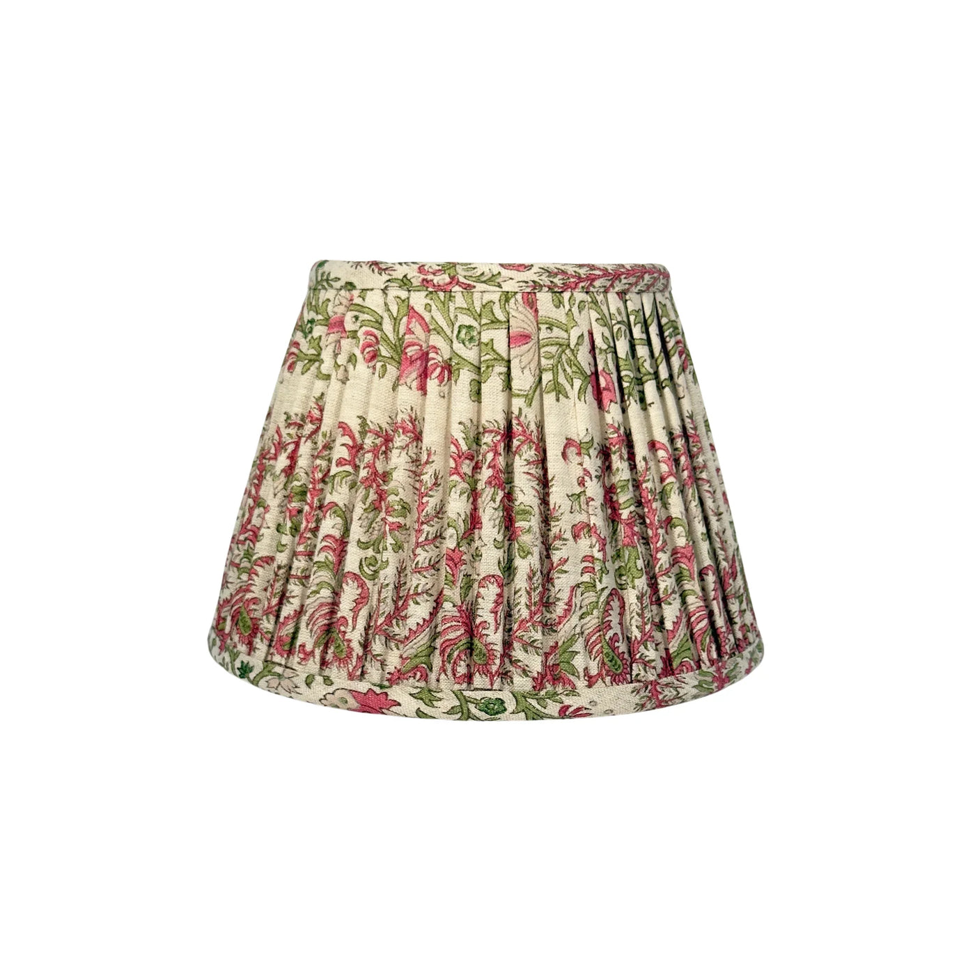Ian Sanderson Pink and Green Thrift Pink Mallow Border Lampshade