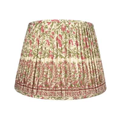 Ian Sanderson Pink and Green Thrift Pink Mallow Border Lampshade