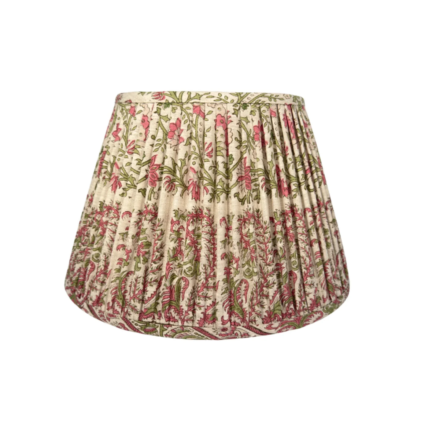 Ian Sanderson Pink and Green Thrift Pink Mallow Border Lampshade