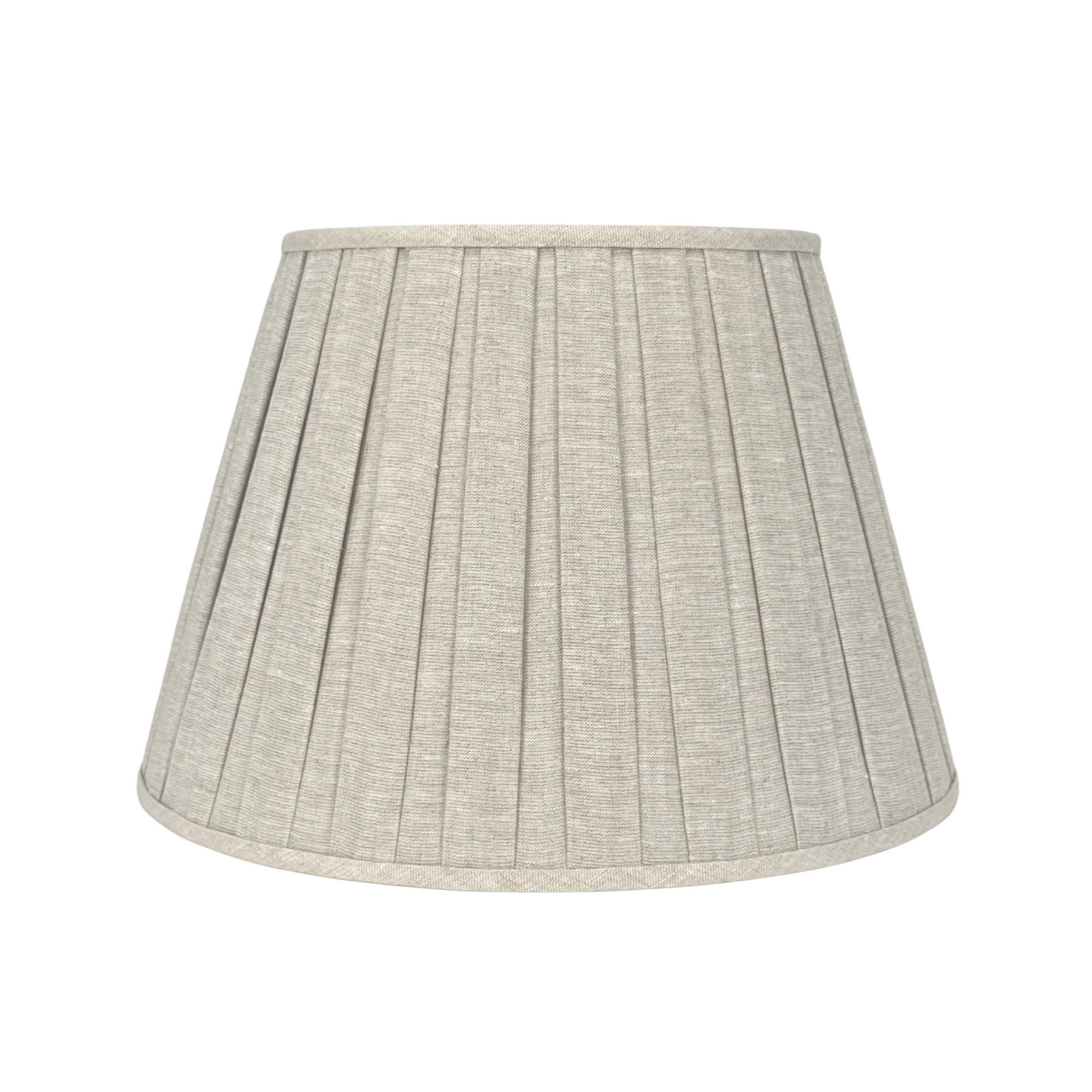 Oatmeal Linen Box Pleat Lampshade