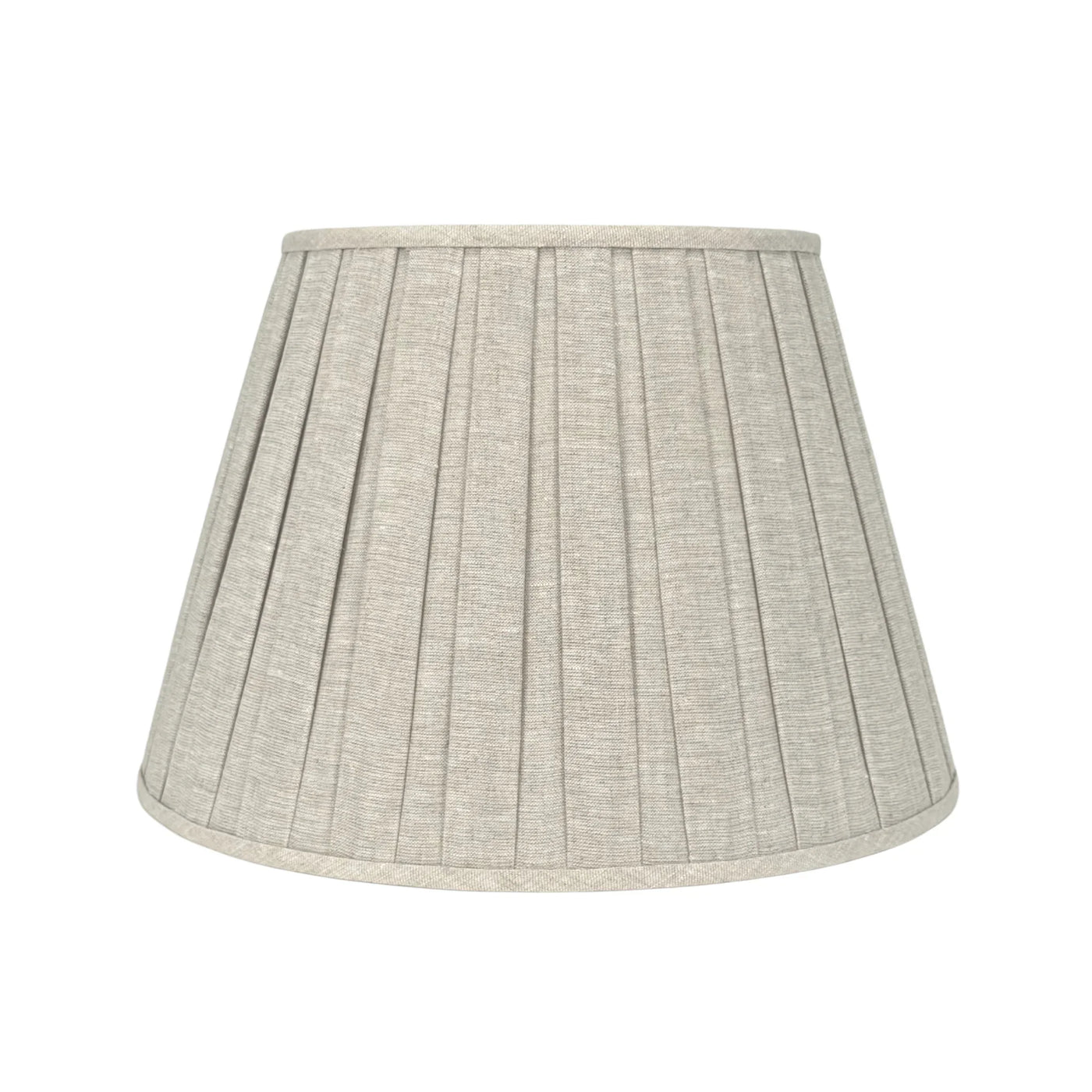 Oatmeal Linen Box Pleat Lampshade