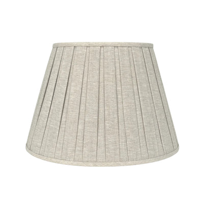 Oatmeal Linen Box Pleat Lampshade