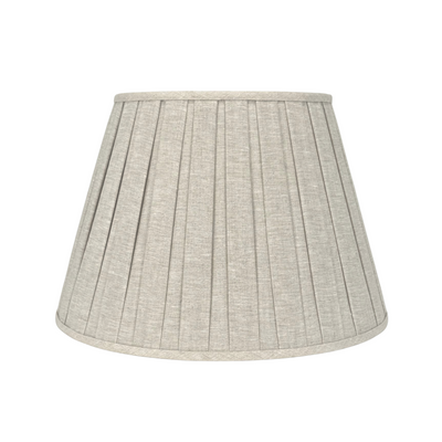 Oatmeal Linen Box Pleat Lampshade
