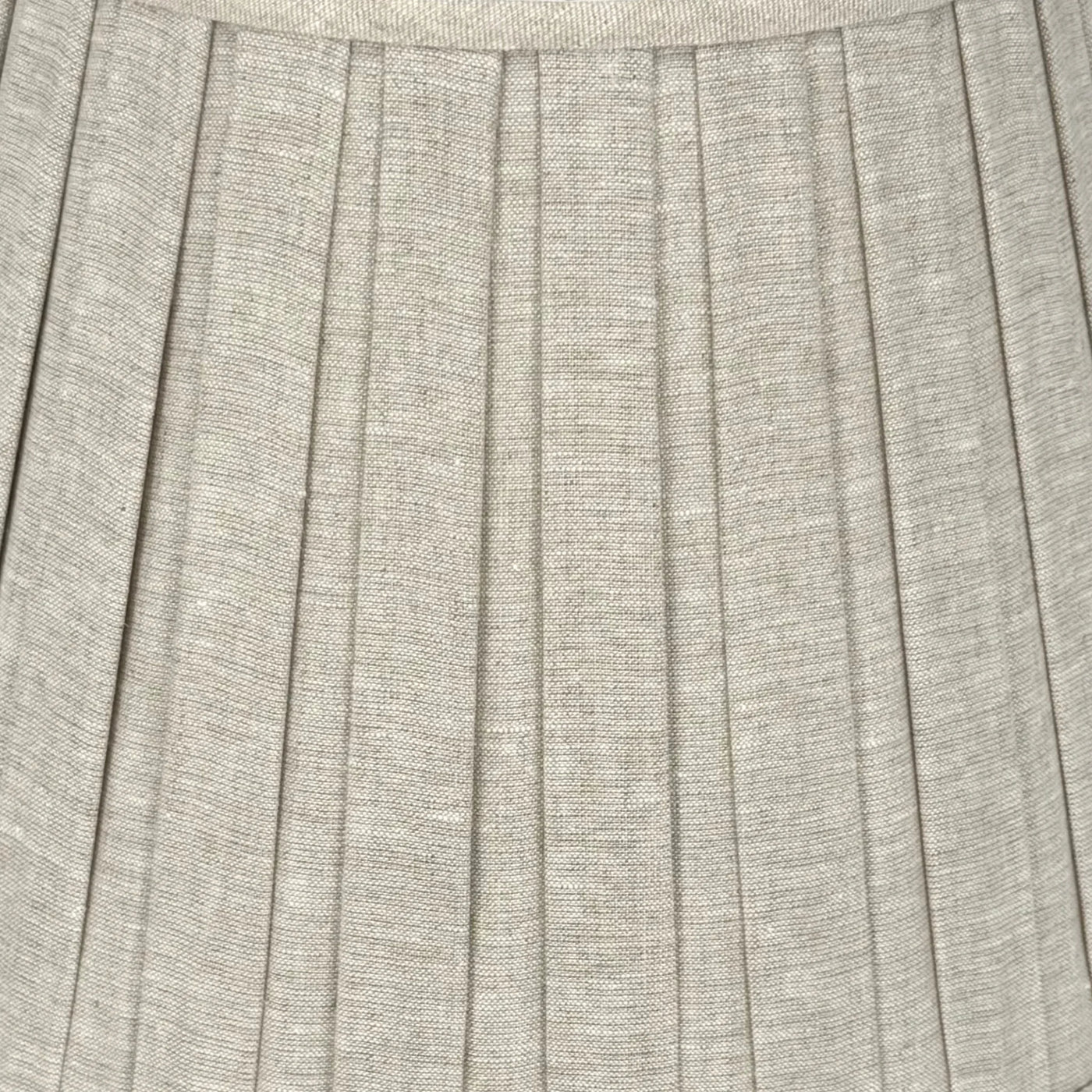 Oatmeal Linen Box Pleat Lampshade