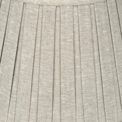 Oatmeal Linen Box Pleat Lampshade