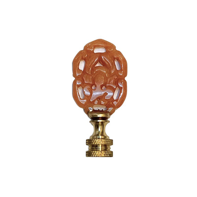 Orange Jasper Oval Finial