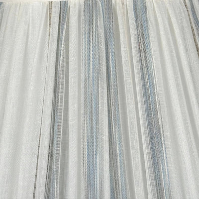 Osborne & Little - Vistula in Ivory with Blue & Brown Stripes