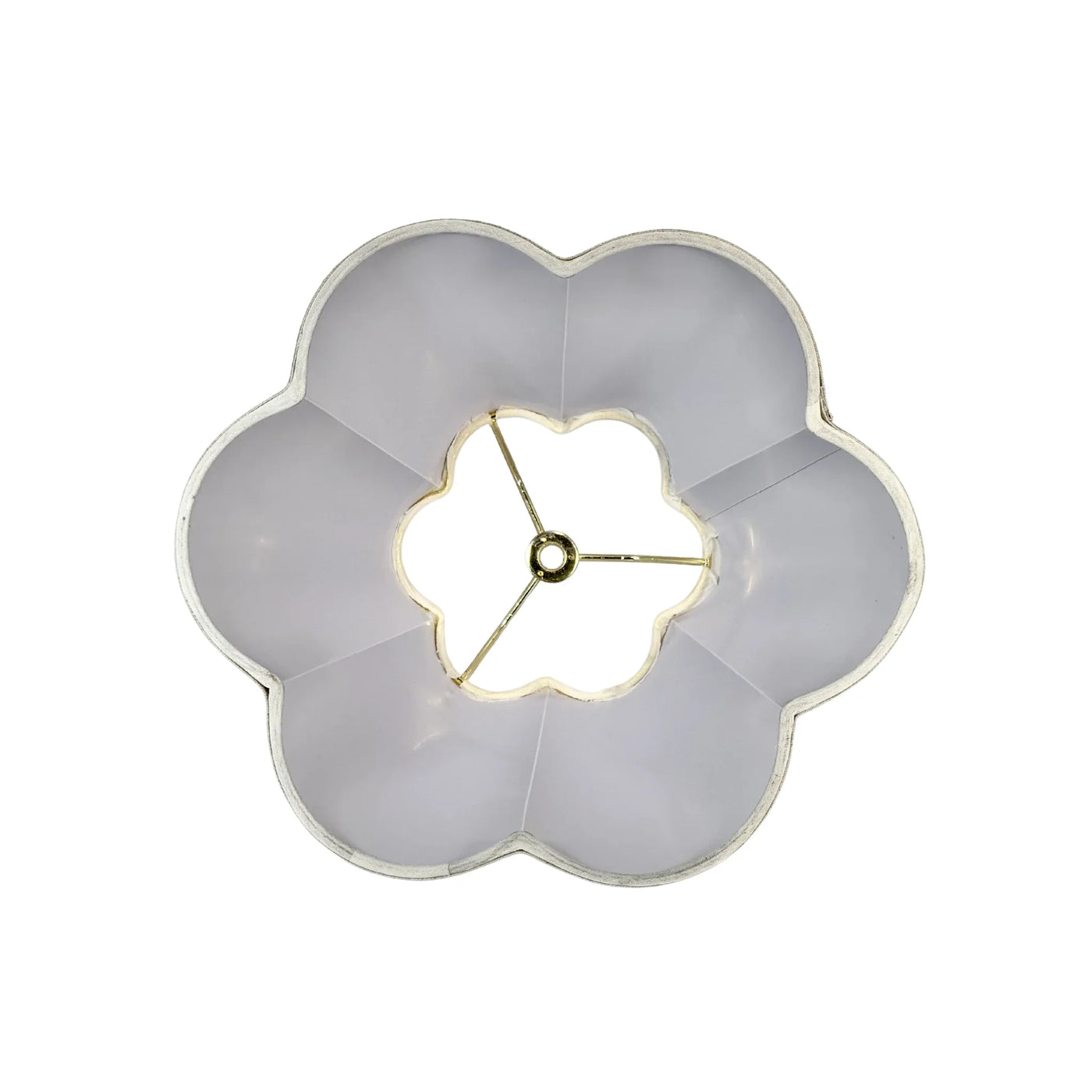 Natural Linen Out Scallop Hardback Lampshade