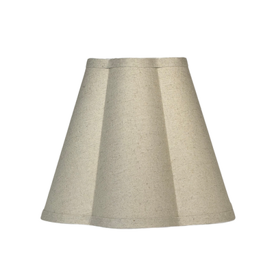Out Scallop Natural Linen Hardback Lampshade