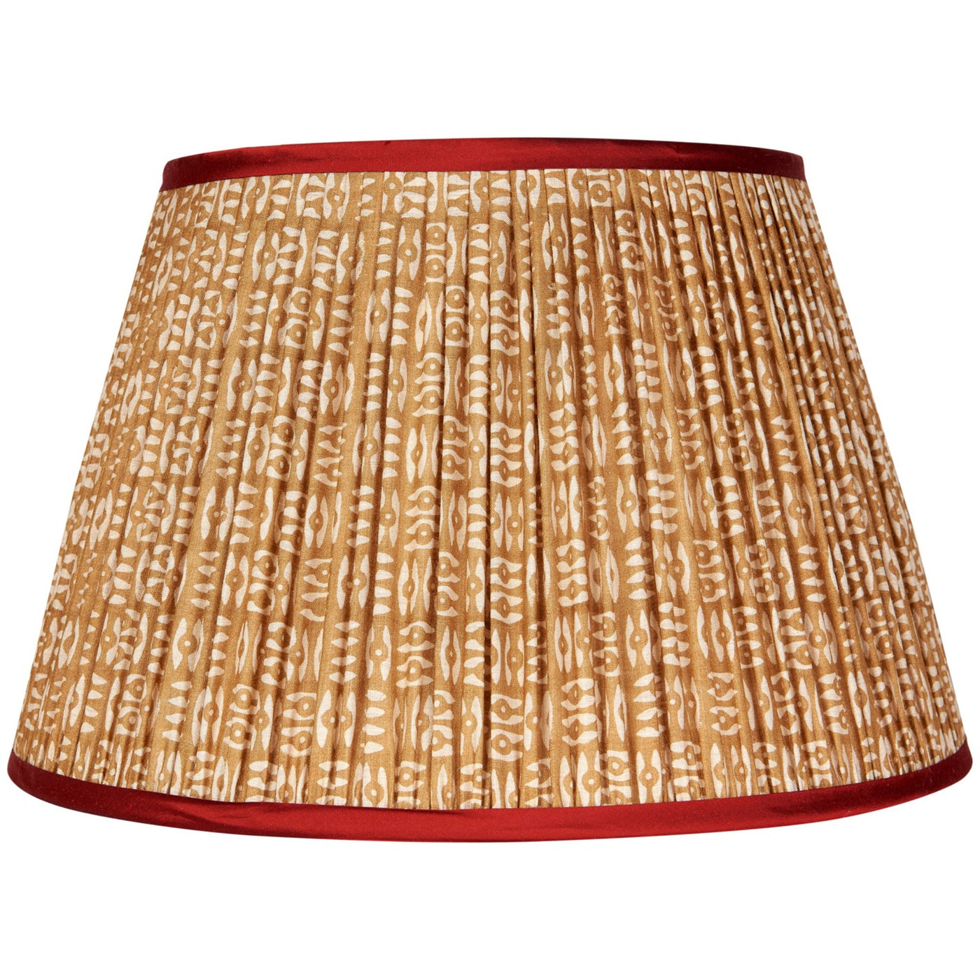 Penny Morrison Brown and Red Lampshade