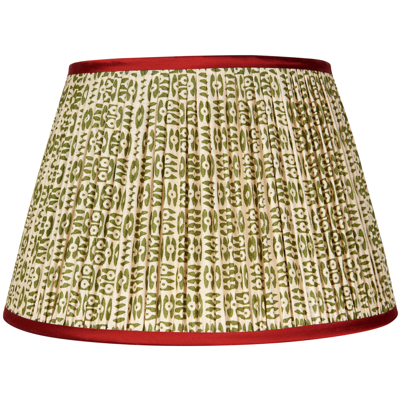 Penny Morrison Green and Red Lampshade
