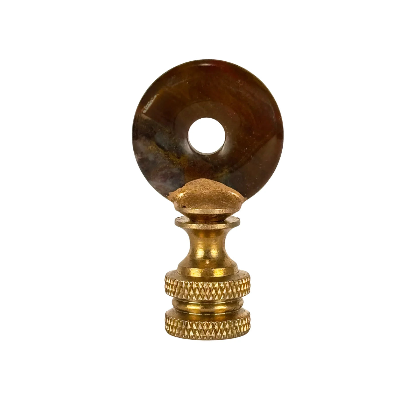 Polished Stone Ring Finial variation 