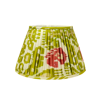 Pat Chartreuse & Pink Ikat Lampshade