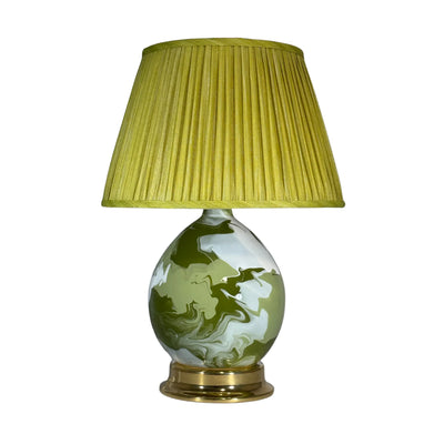 Paul Schneider Beeville Lamp in Green & Ivory Geode