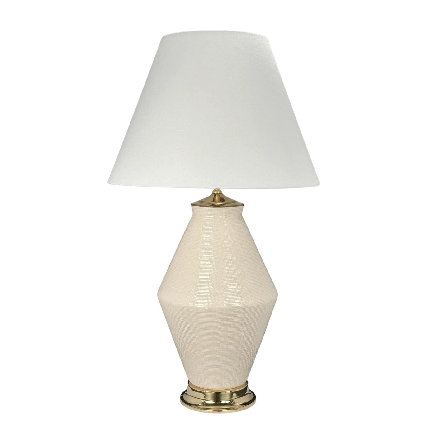 Paul Schneider Brinkley Lamp in Thatched Ivory Crackle